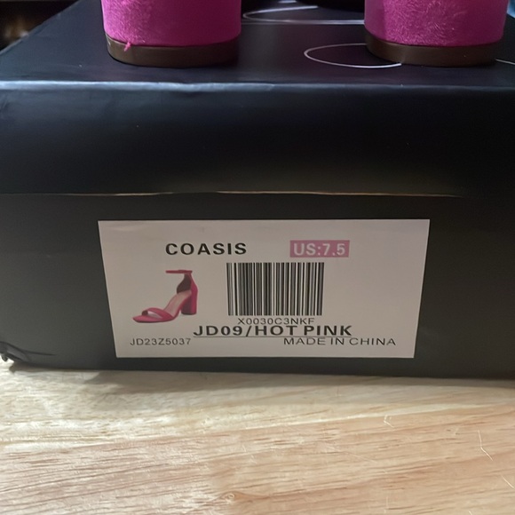 Pink Chunky Heel Shoe - Picture 3 of 5